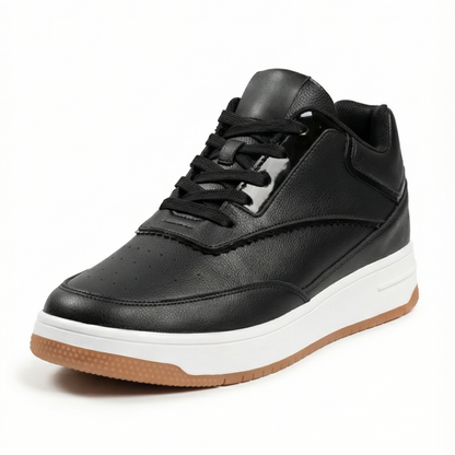 HEIGHTN Apex sneaker close-up detail of stitching and leather texture