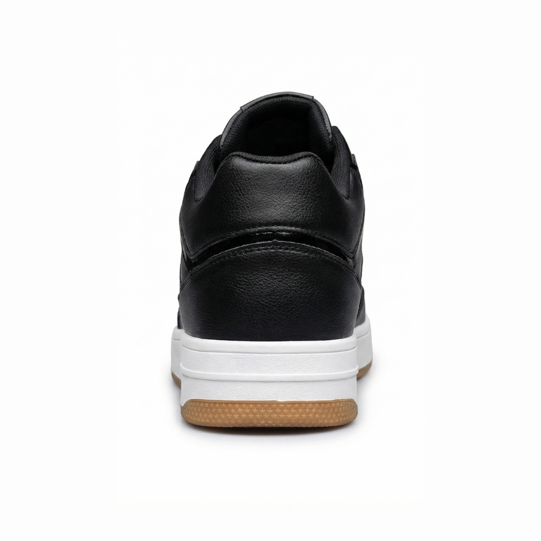 HEIGHTN Apex sneaker rear heel view showing chunky white midsole